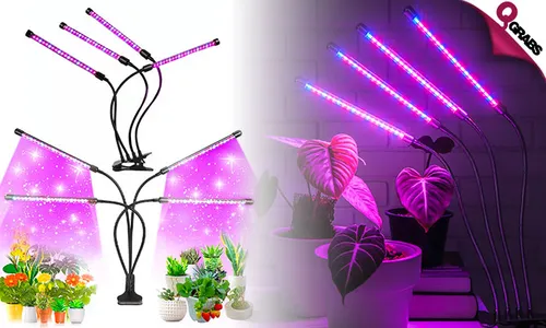 4-Head LED Plant Grow Light!